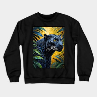 Black leopard Crewneck Sweatshirt